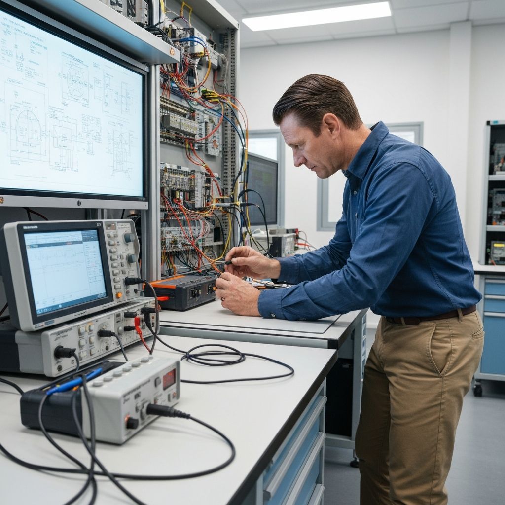 Engineering team at work